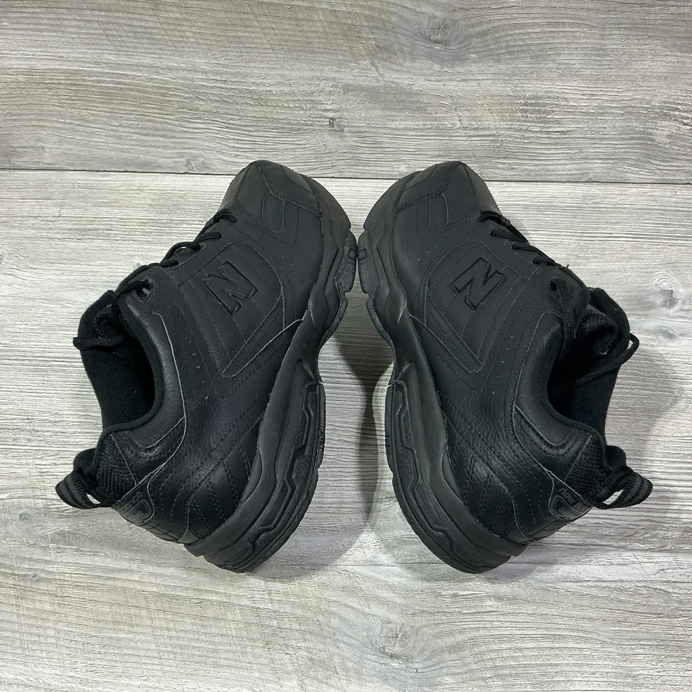 New Balance 608V2 Men's Triple Black Leather Size 13 4E Sneakers Shoes MX608V2B